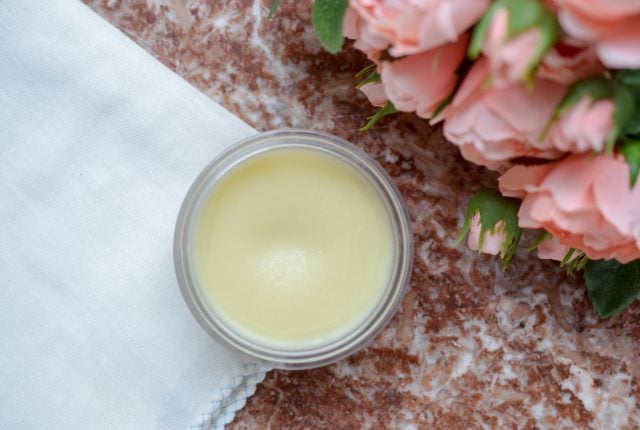 DIY Cleansing Balm rose washcloth