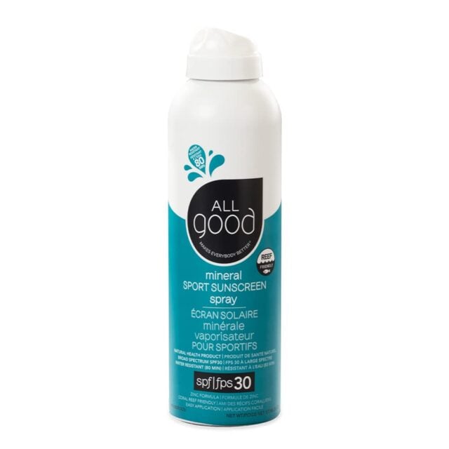 all good mineral sport sunscreen spray