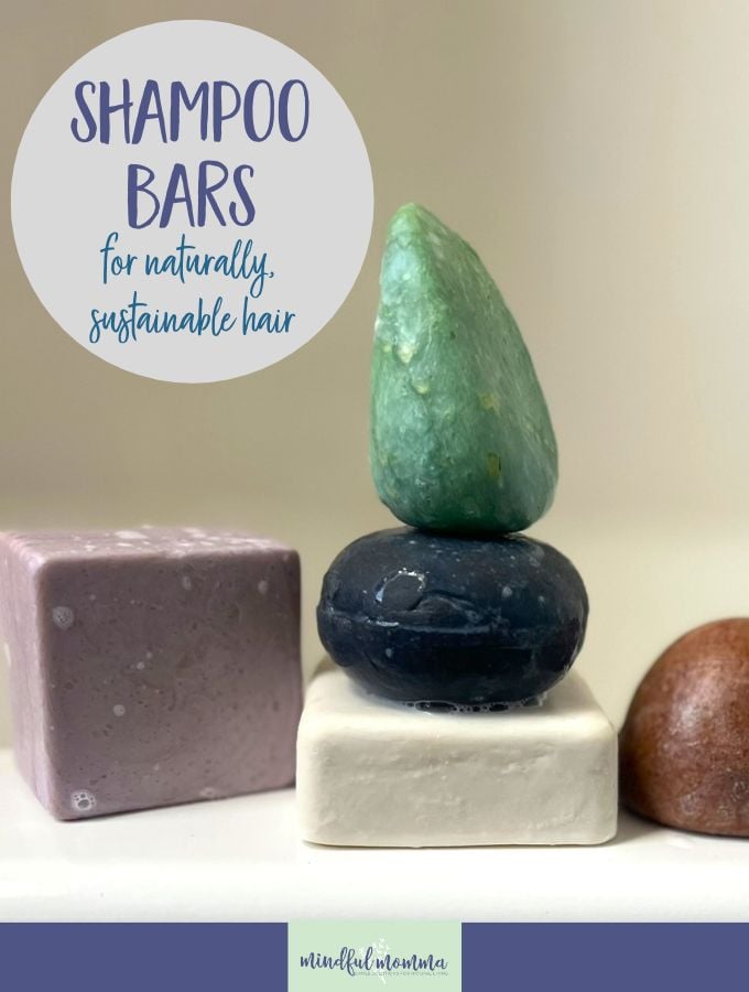 Natural shampoo bars for zero waste haircare.