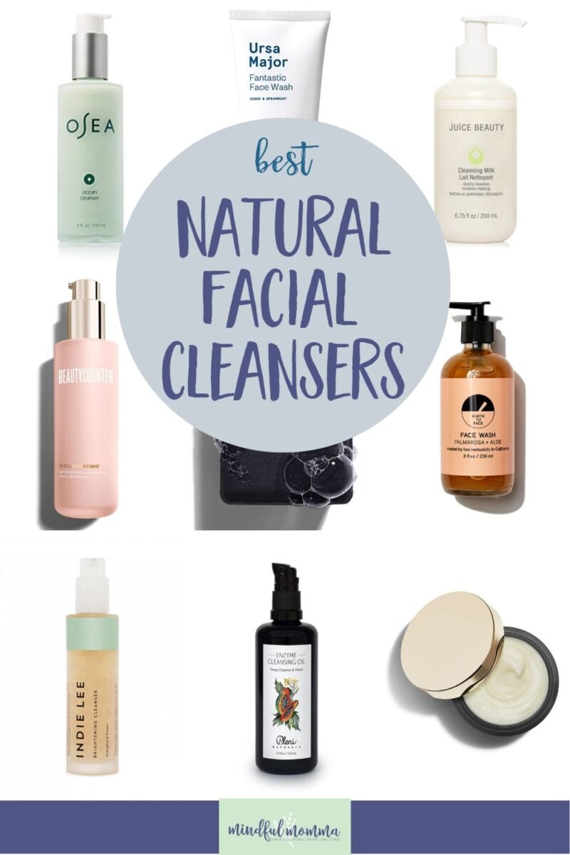 Discover the best natural facial cleanser for your skin type from our carefully curated selection of gentle, safe and effective cleansers. You'll find something for everyone, from foaming face wash to creamy cleansers to cleansing balms, cleansing oils and more. via @MindfulMomma