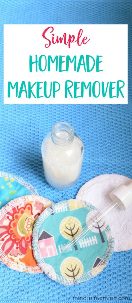 Unlike most drug store brands, this easy homemade makeup remover uses only two ingredients and is both cleansing and nourishing to your skin. | natural beauty | #nontoxic #beauty #DIY via @MindfulMomma