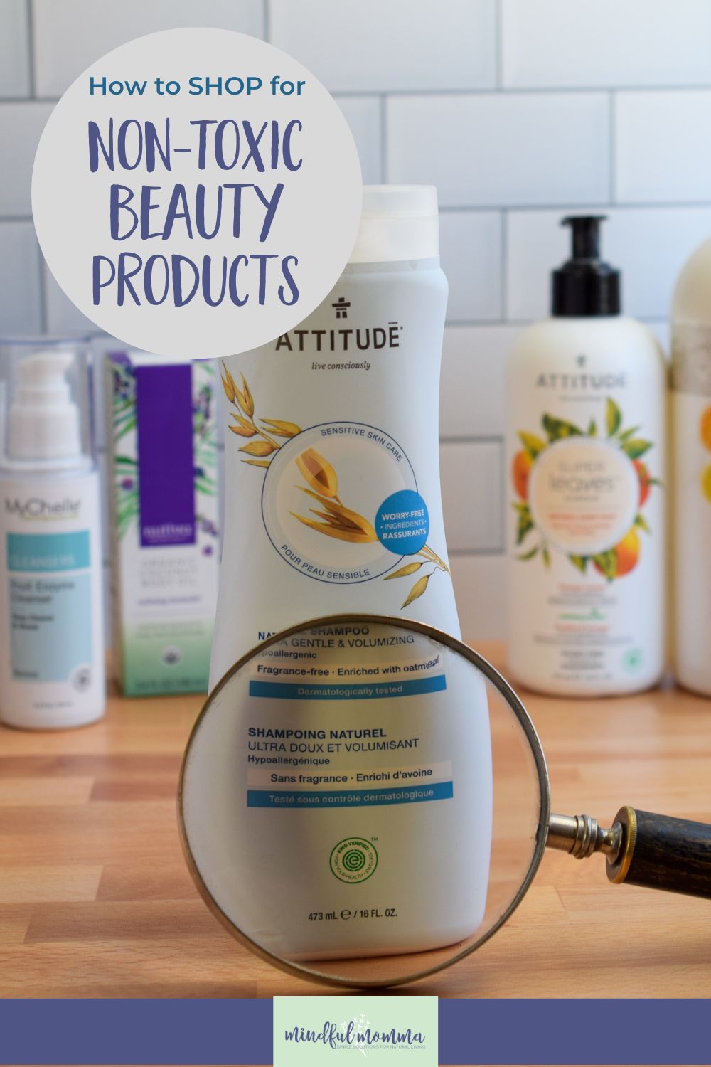 Learn how to shop for natural, non-toxic beauty and personal care products by understanding ingredients, terms and certifications. #beauty #personalcare #nontoxic #naturalproducts via @MindfulMomma